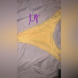 yellow bikini bottoms never worn